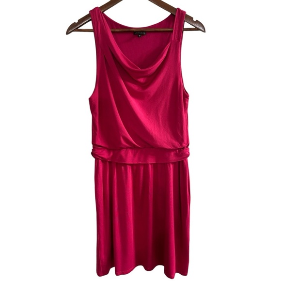 Theory Jaysa K Sulla Drape Jersey Stretch Sleeveless Dress Sz M - Picture 3 of 10